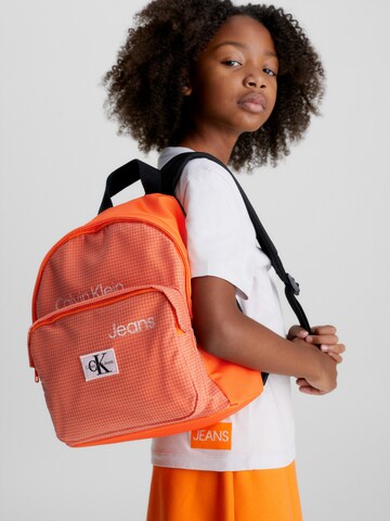 Calvin Klein Jeans Backpack 'Seasonal' in Orange