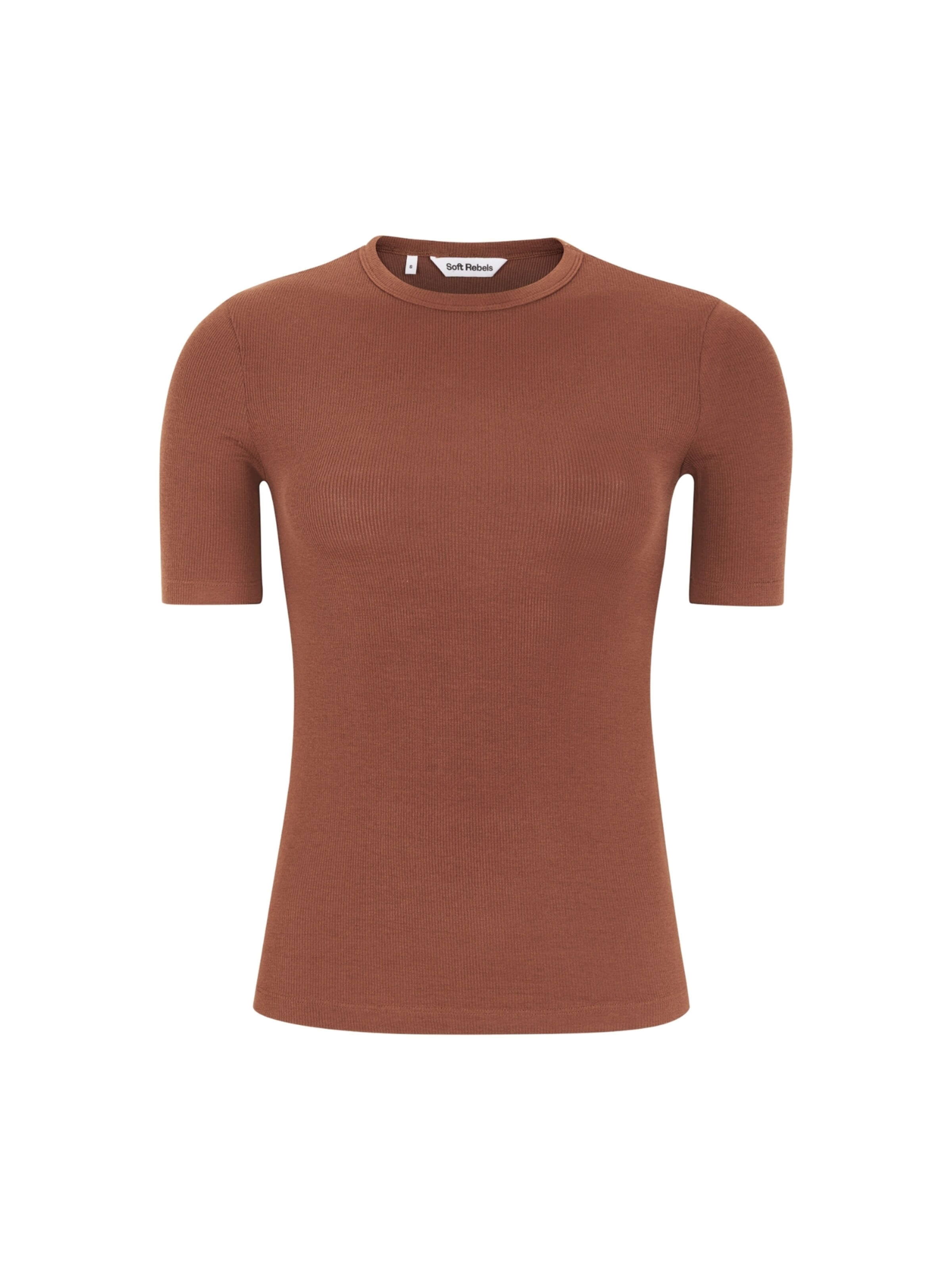 Soft Rebels Shirts 'Fenja' i brun: forside