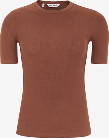 Soft Rebels Shirts 'Fenja' i brun: forside