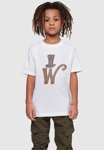 ABSOLUTE CULT Shirt 'Willy Wonka' in Wit: voorkant