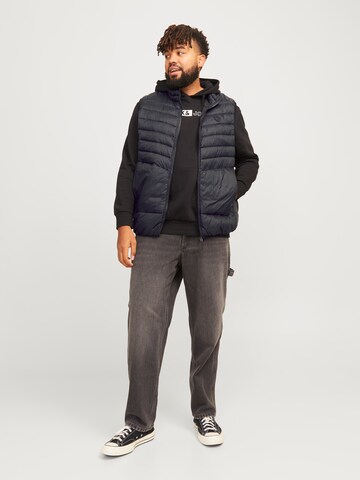 Gilet 'JJESprint' di Jack & Jones Plus in nero