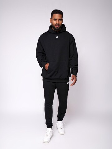 Fortex Fitness Slimfit Sportbroek 'Essential Jogger' in Zwart: voorkant