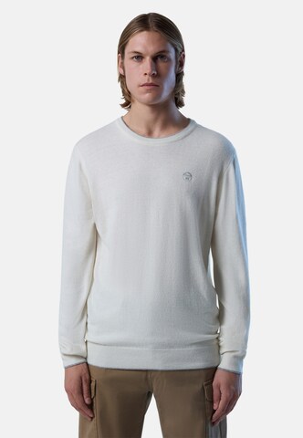 North Sails Sweater in White: front