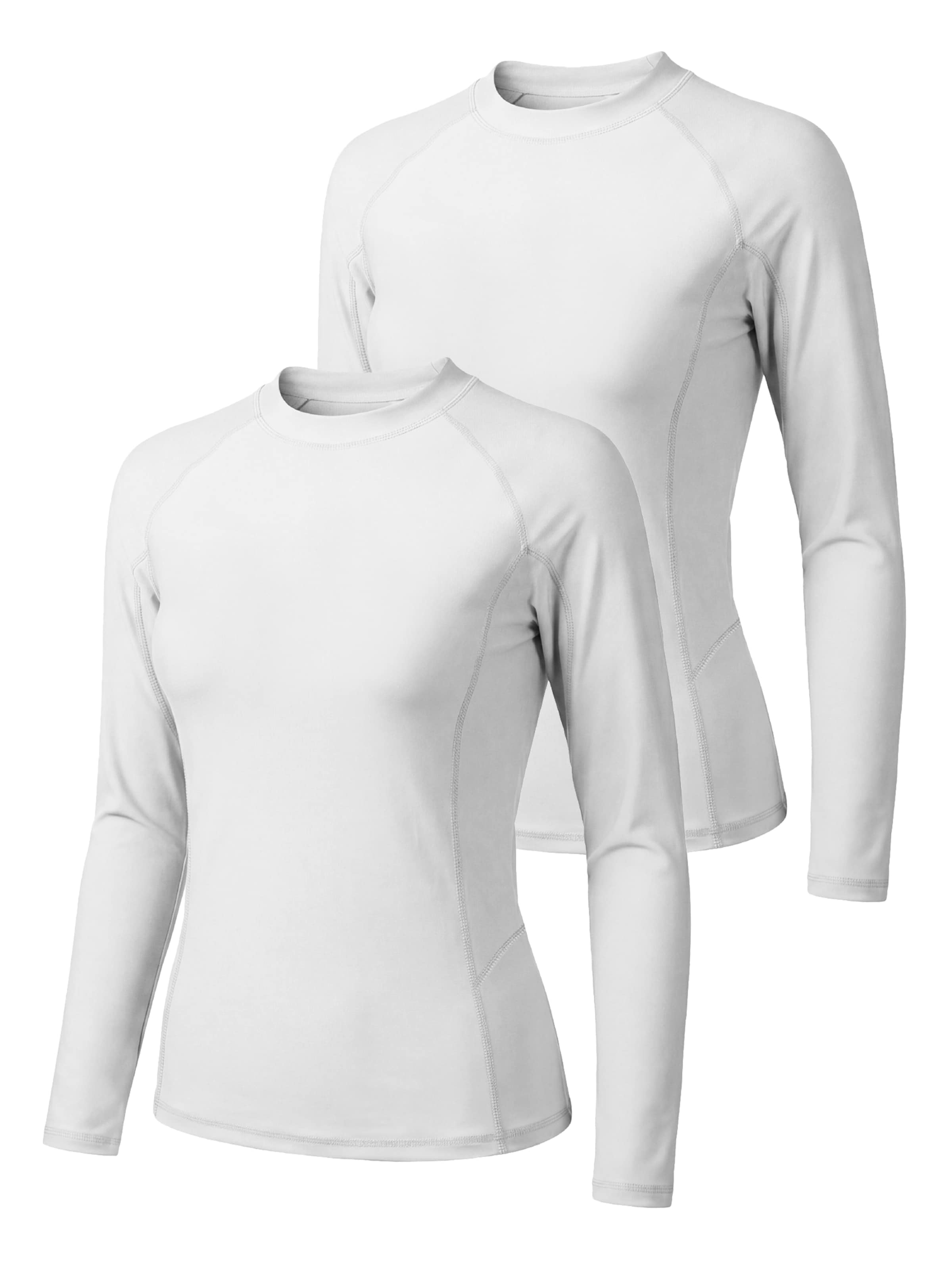 MEETWEE Maillot de bain sport '2 Pack UV protection T-Shirt' en L en blanc, Vue avec produit