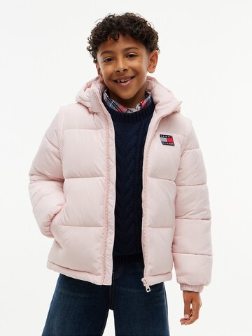 TOMMY HILFIGER Winter jacket 'Heritage' in Pink