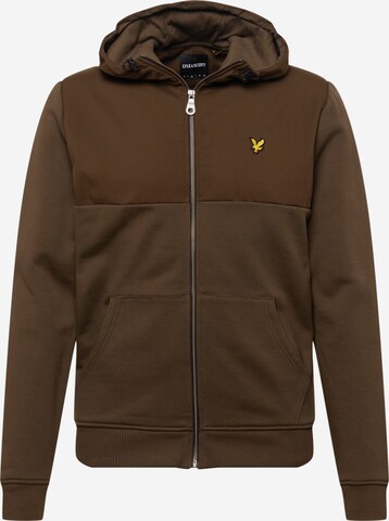 Lyle & Scott Sweatjacke in Grün: predná strana