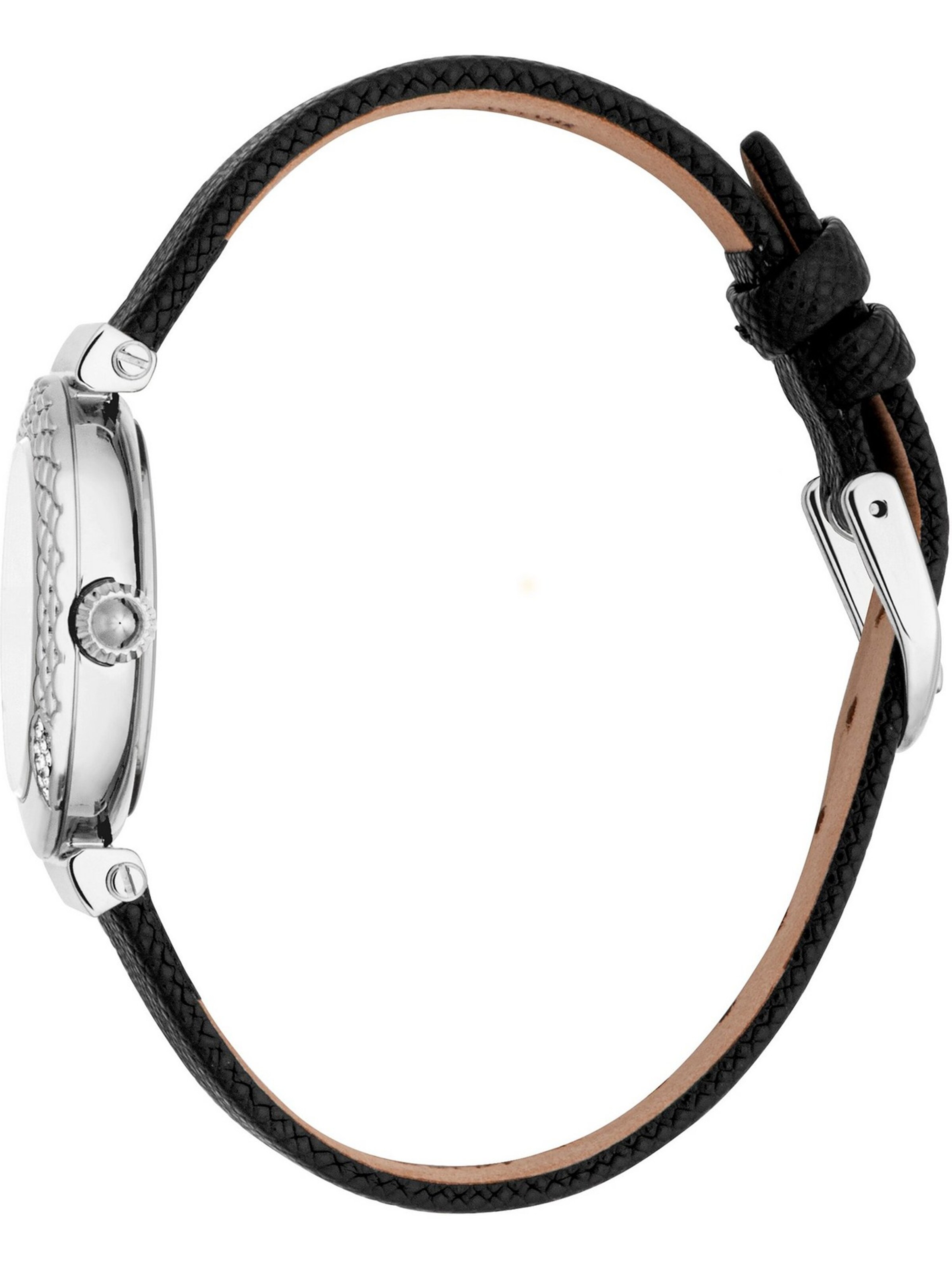 Just Cavalli Analoguhr in Schwarz