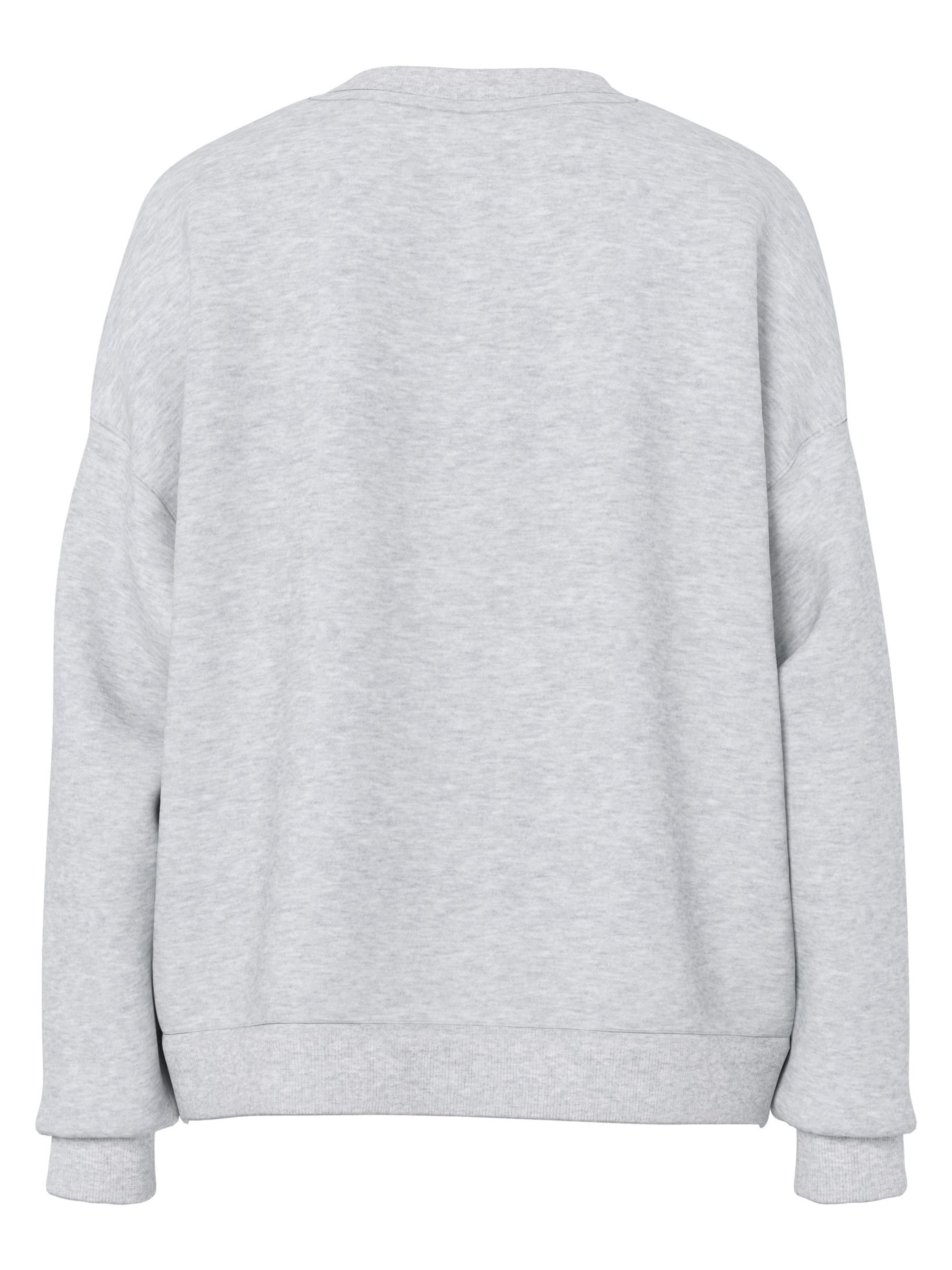 Sweat-shirt 'PCChilli' PIECES en gris
