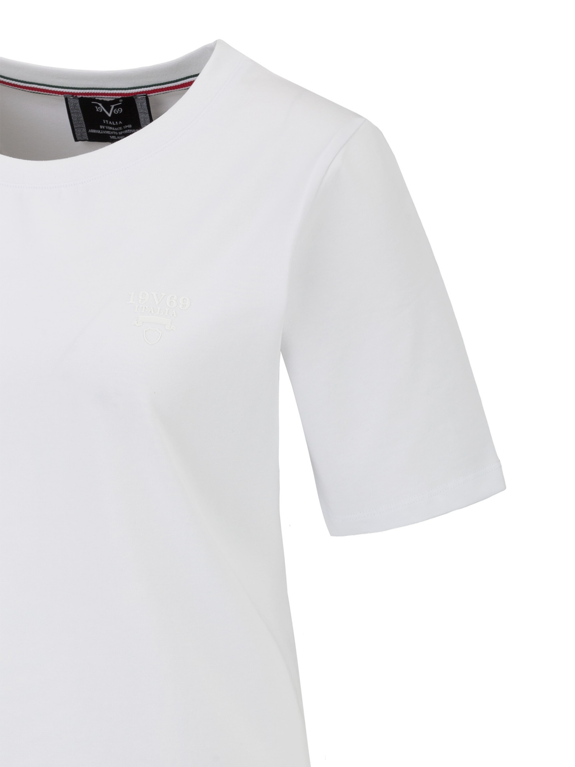 19V69 ITALIA Koszulka 'Bella' w kolorze biały