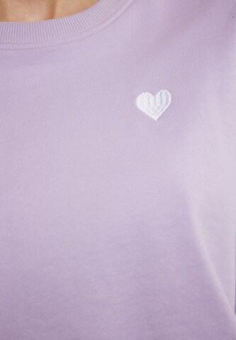 Sweat-shirt swirly en violet