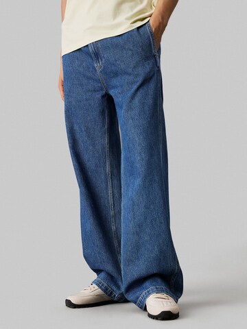 Wide Leg Jean Calvin Klein Jeans en bleu : devant