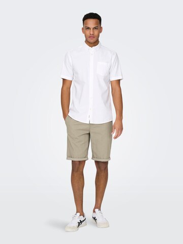 Only & Sons Regular Shorts 'Peter Dobby' in Grau