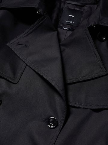 MANGO Between-Seasons Coat in Black