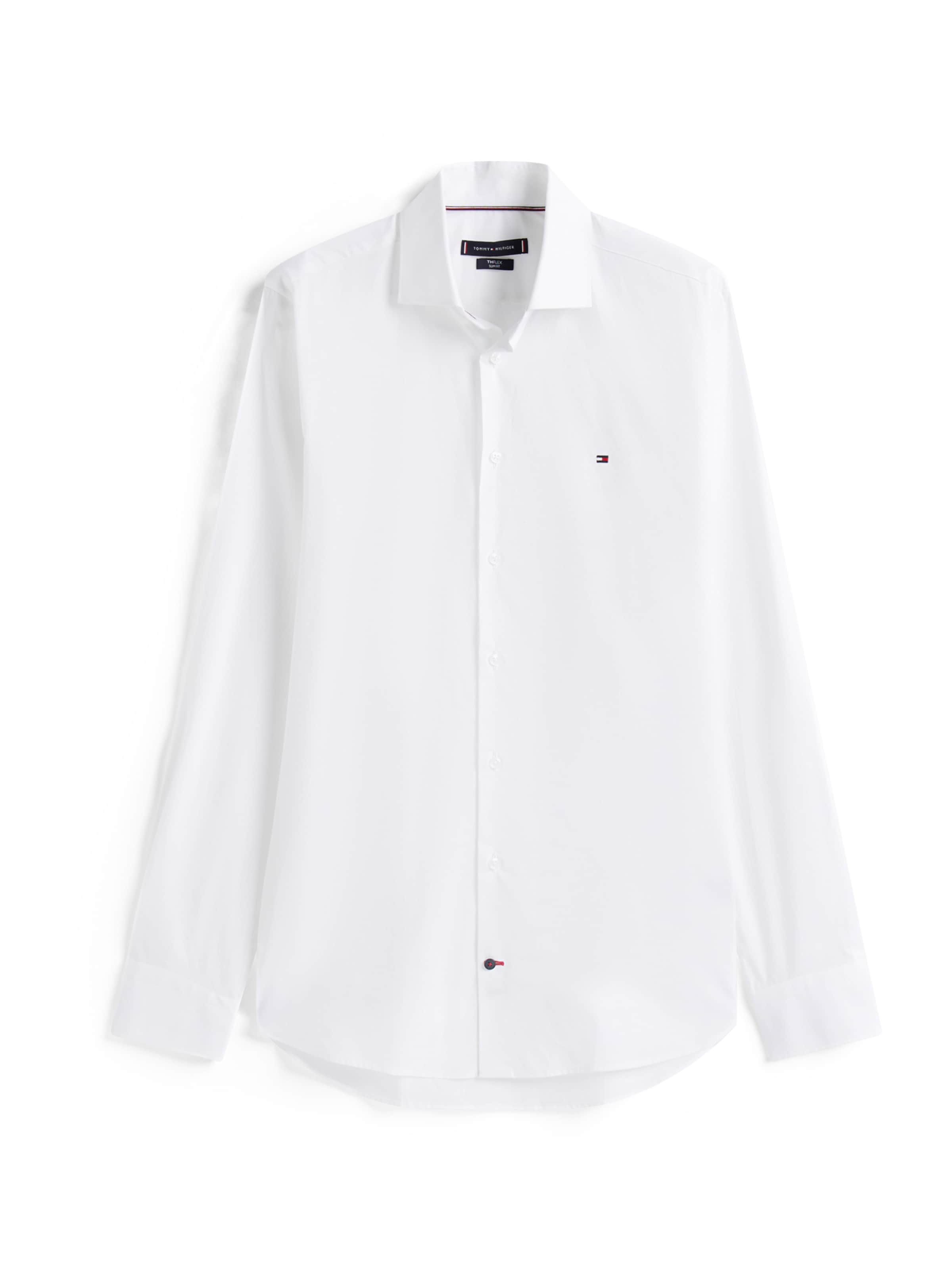 Coupe slim Chemise TOMMY HILFIGER en blanc : devant