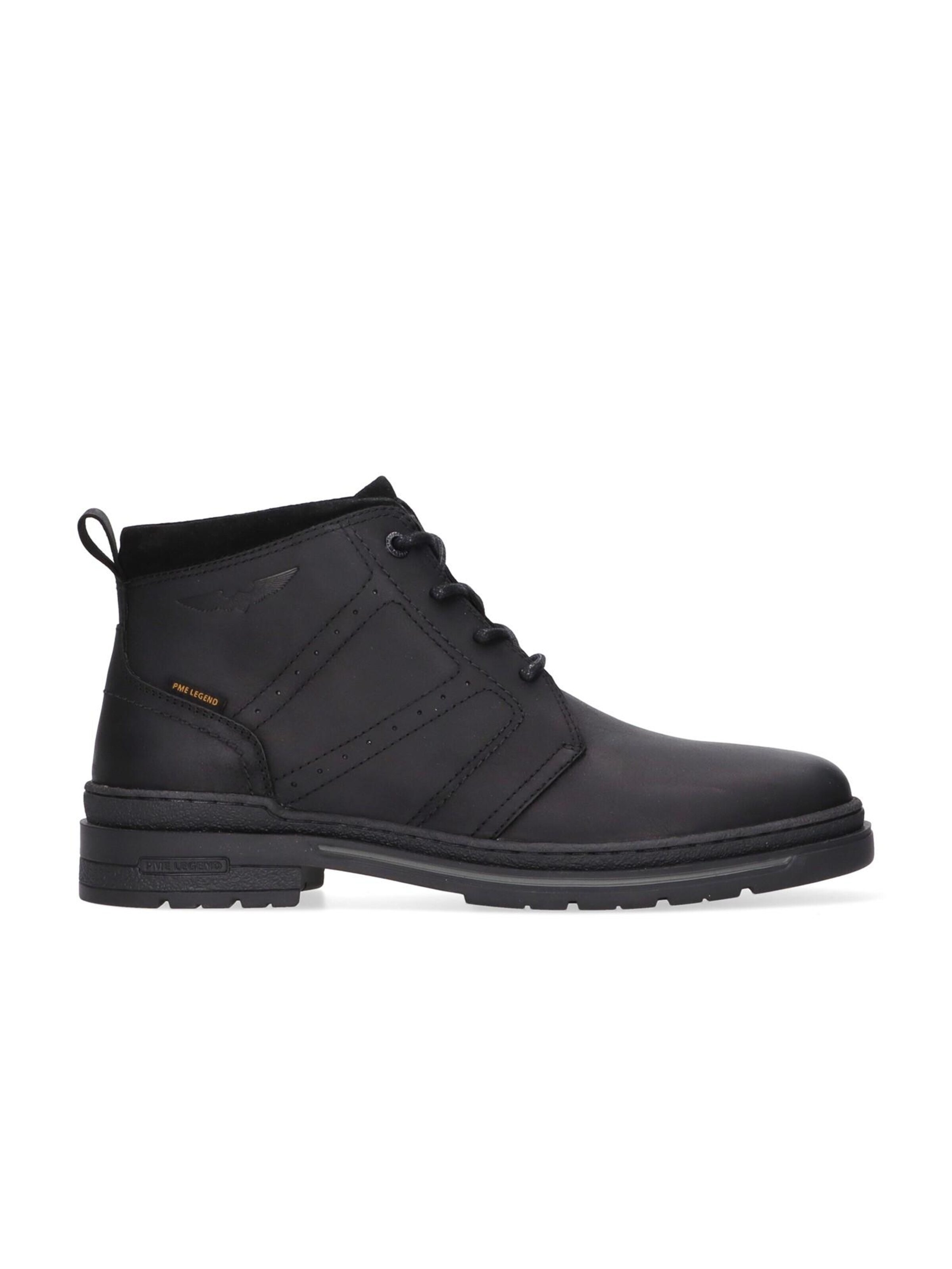 PME Legend Boots 'Tarmac boot in oiled leather'‌‌‌ in Schwarz: Vorderseite