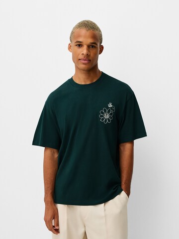 Bershka Shirt in Groen: voorkant