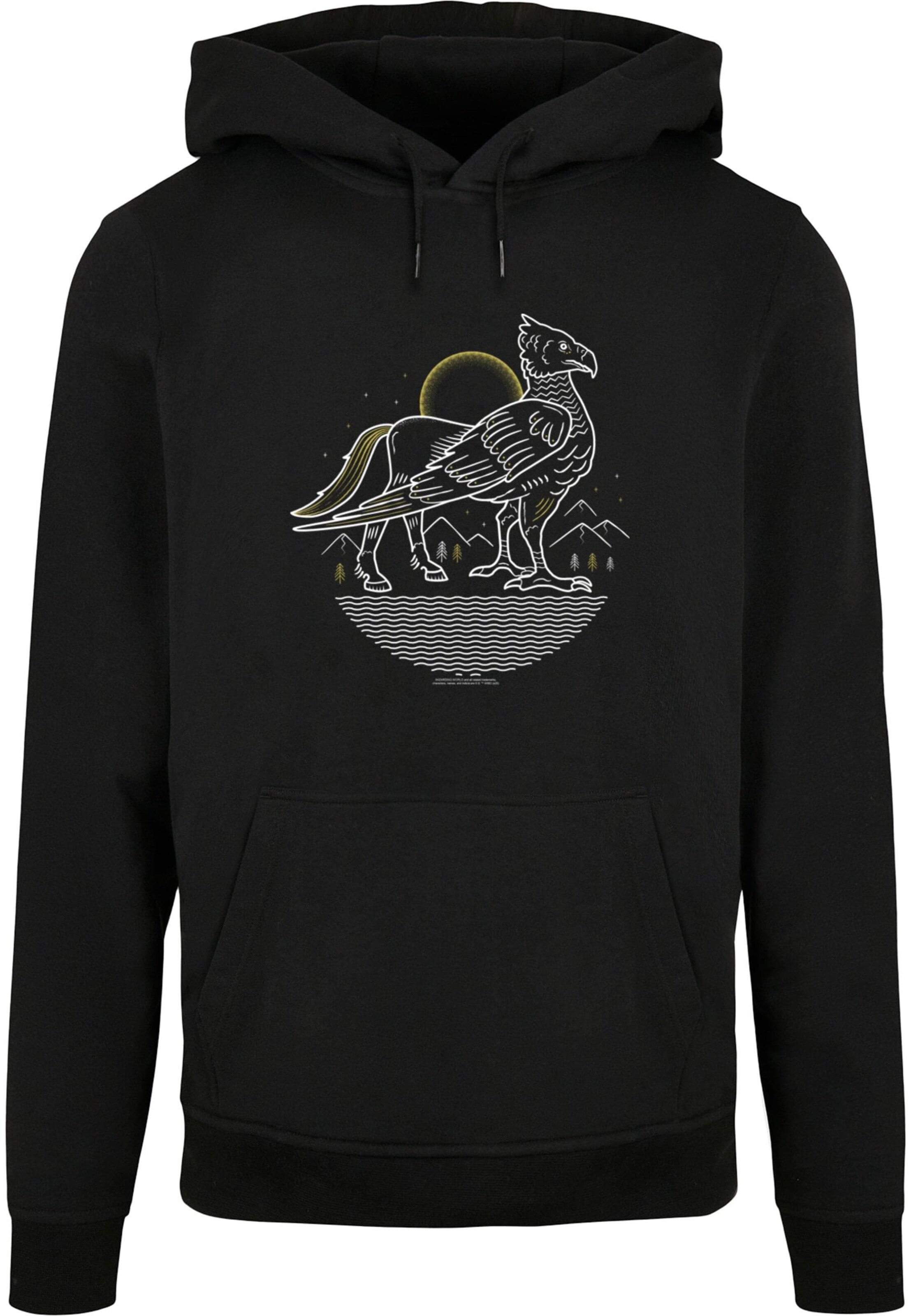 Sweat-shirt 'Harry Potter - Buckbeak' ABSOLUTE CULT en noir : devant