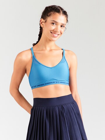 Bustieră Sutien sport de la UNDER ARMOUR pe albastru: față