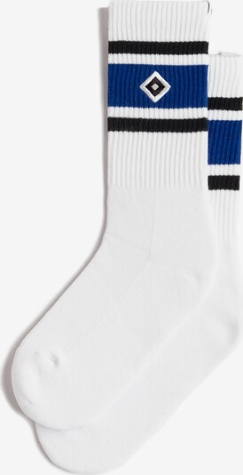 Lobster & Lemonade Socken 'HSV Stripes' in blau / schwarz / weiß, Produktansicht