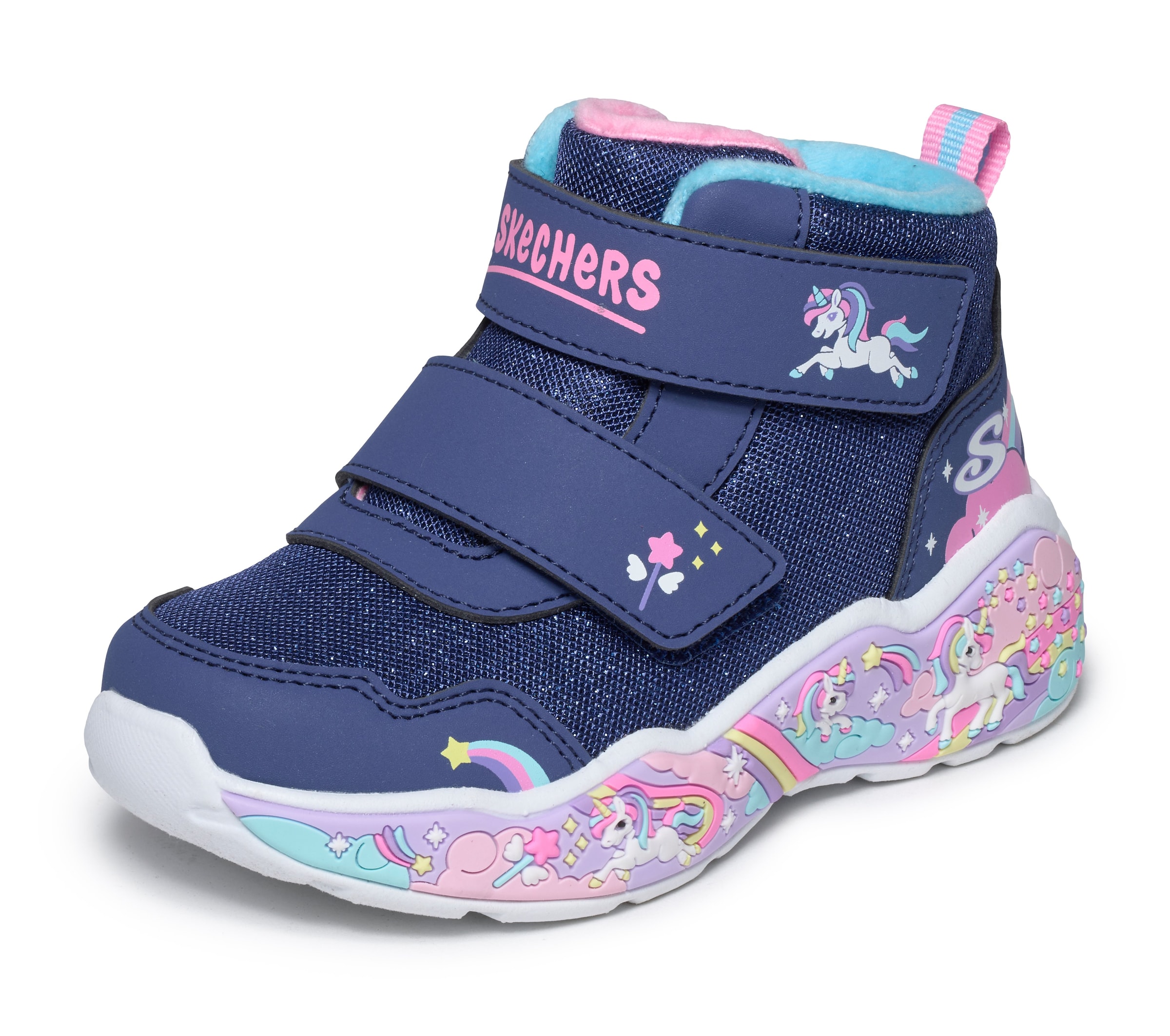 SKECHERS Boots in 22 in Navy / Light blue / Pink / White, Item view