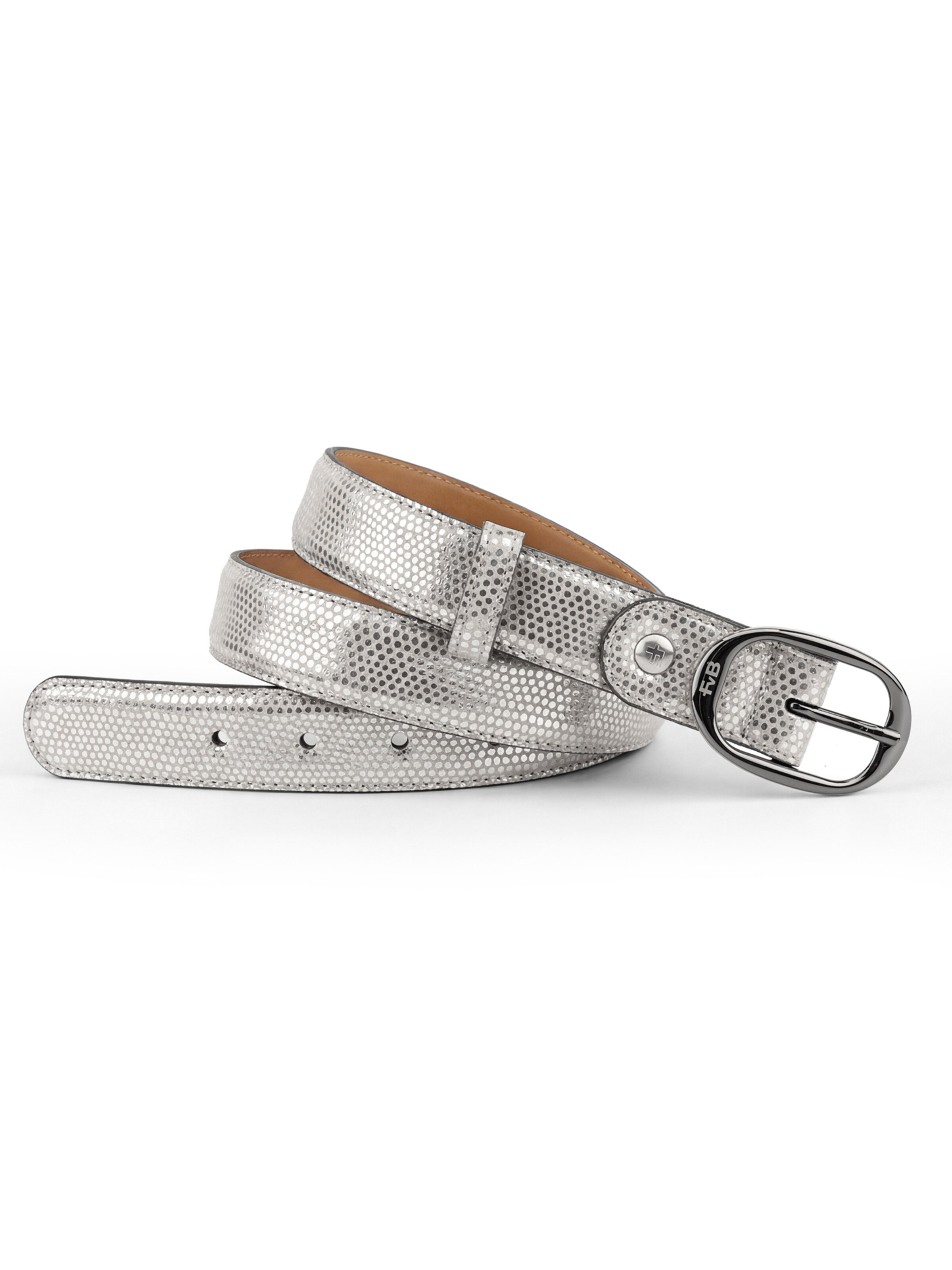 Floris van Bommel Belt in Silver: front