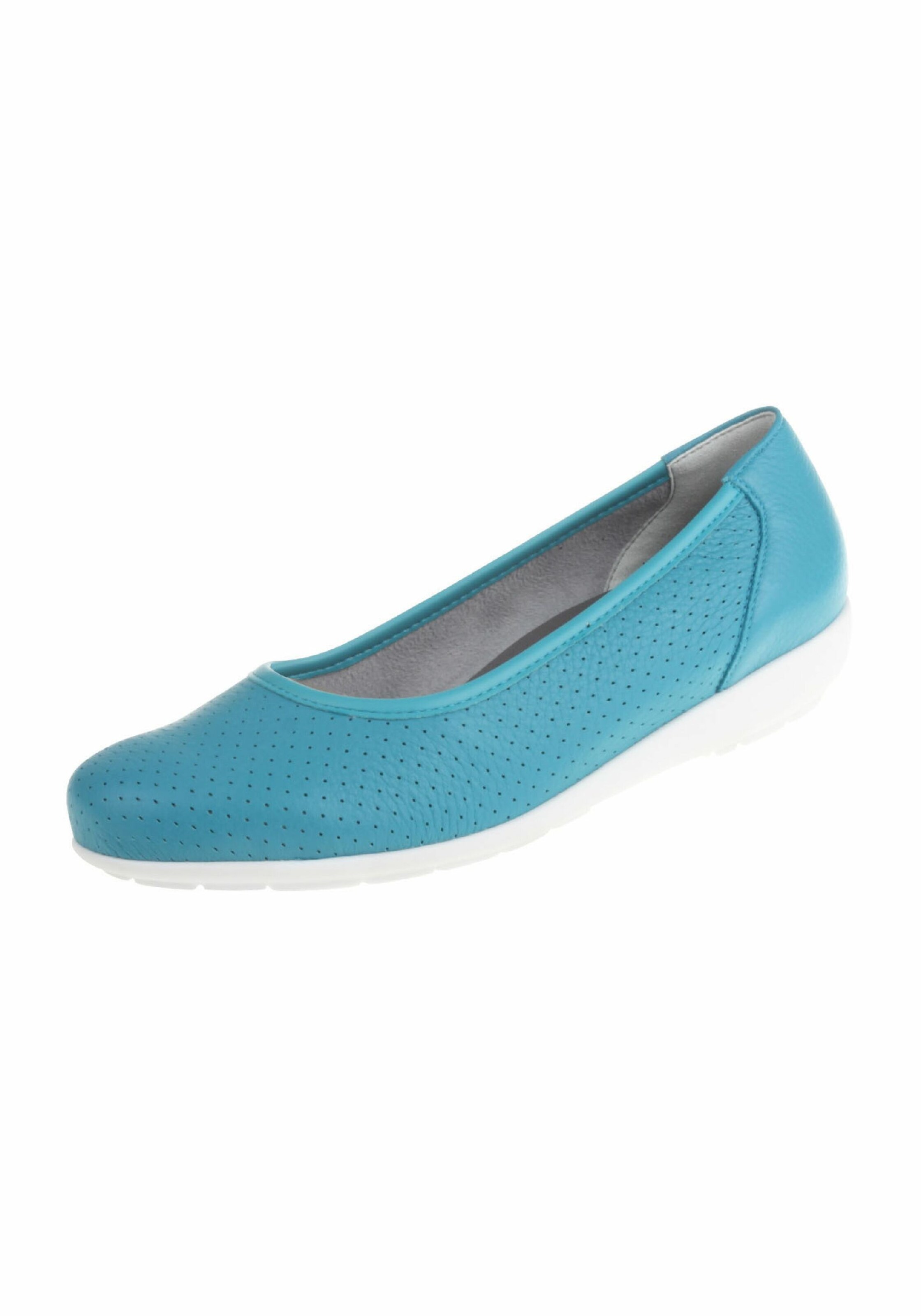 Natural Feet Ballerina 'Annabelle' in Blau: Vorderseite