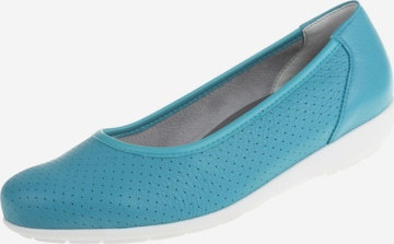 Natural Feet Ballerina 'Annabelle' in Blauw: voorkant