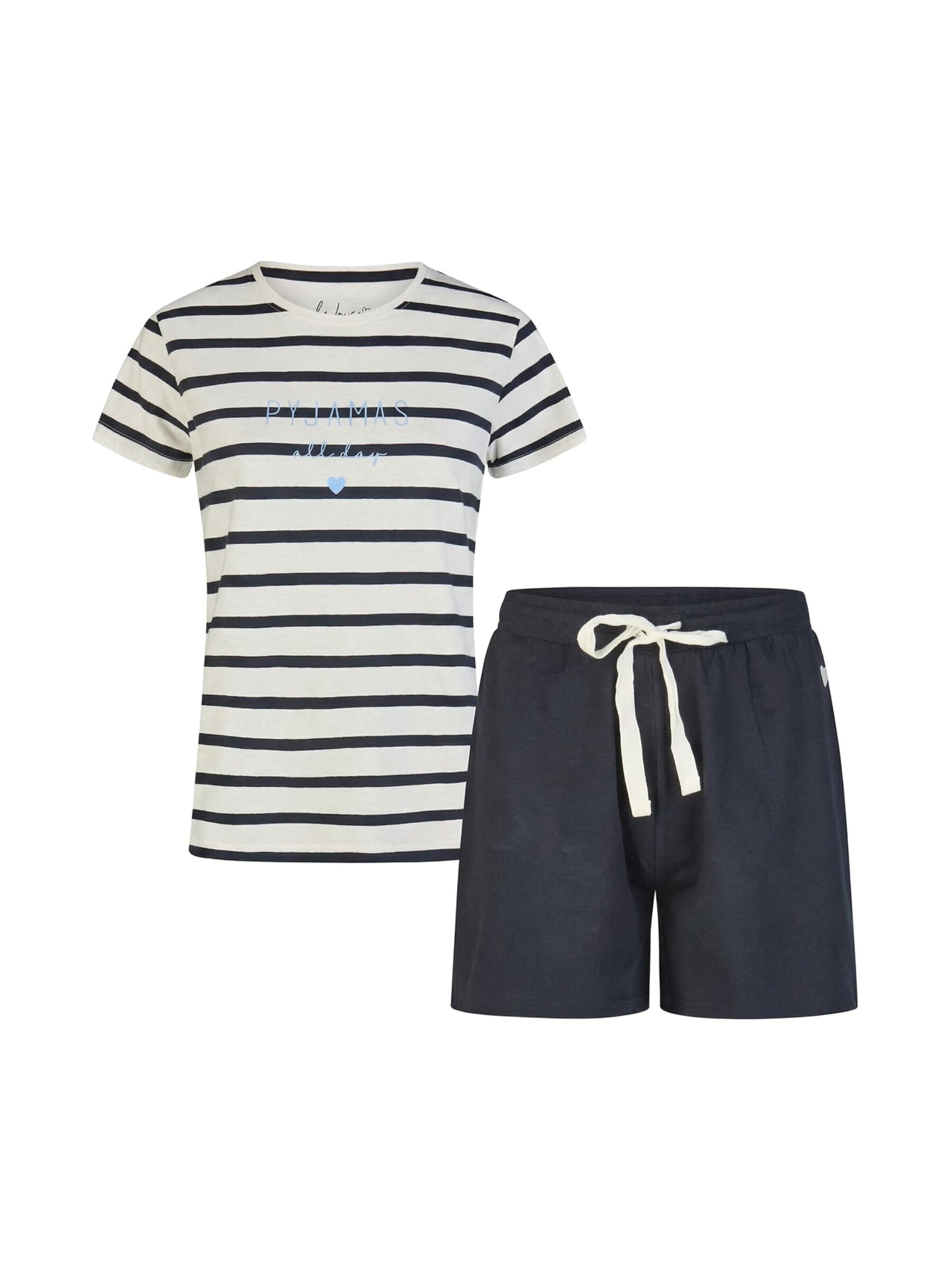 By Louise Pyjama in Blauw: voorkant