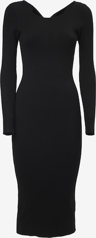 Influencer Dress in Black: front