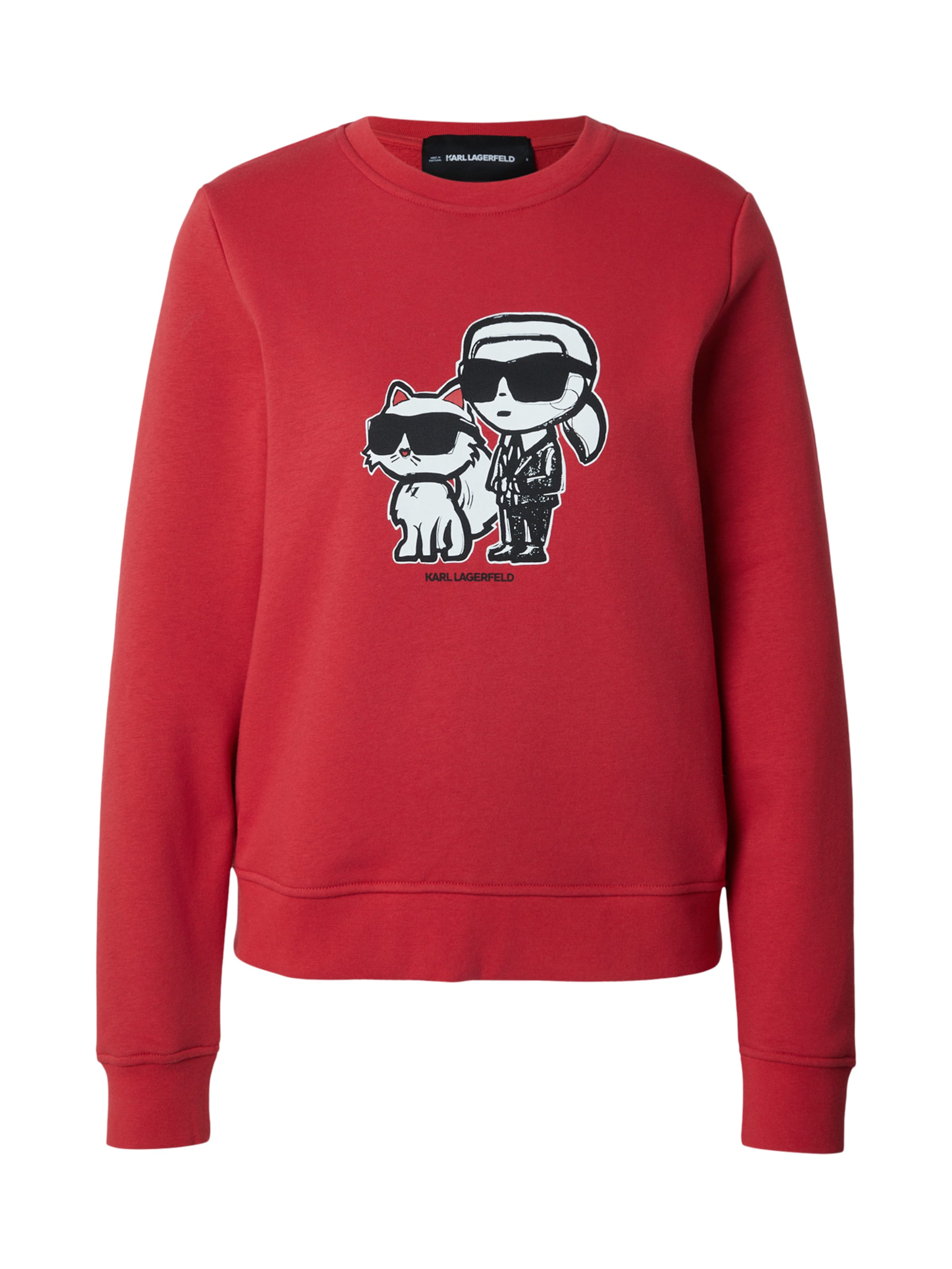 Karl Lagerfeld - Sweatshirt em vermelho: frente