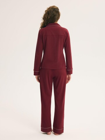 ESOTIQ Pyjama 'Garnet' in Rood