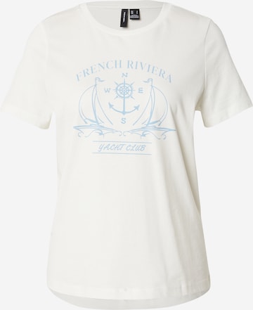 VERO MODA Shirt 'VMDINA OLLY' in Wit: voorkant