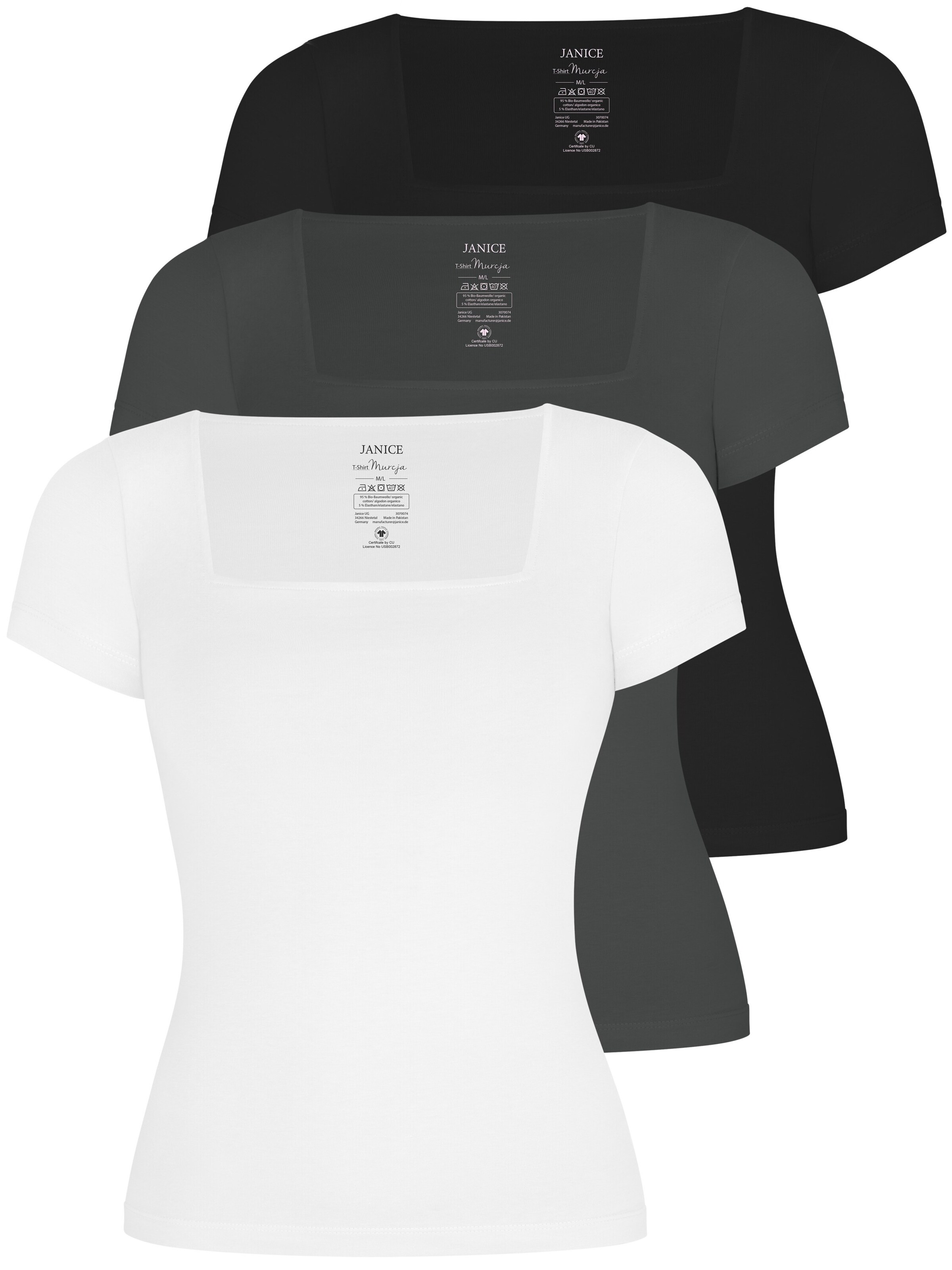 Janice Shirt in Grijs: voorkant