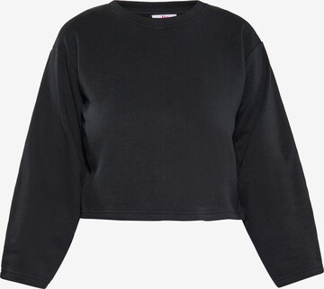 MYMO Sweatshirt in Zwart: voorkant