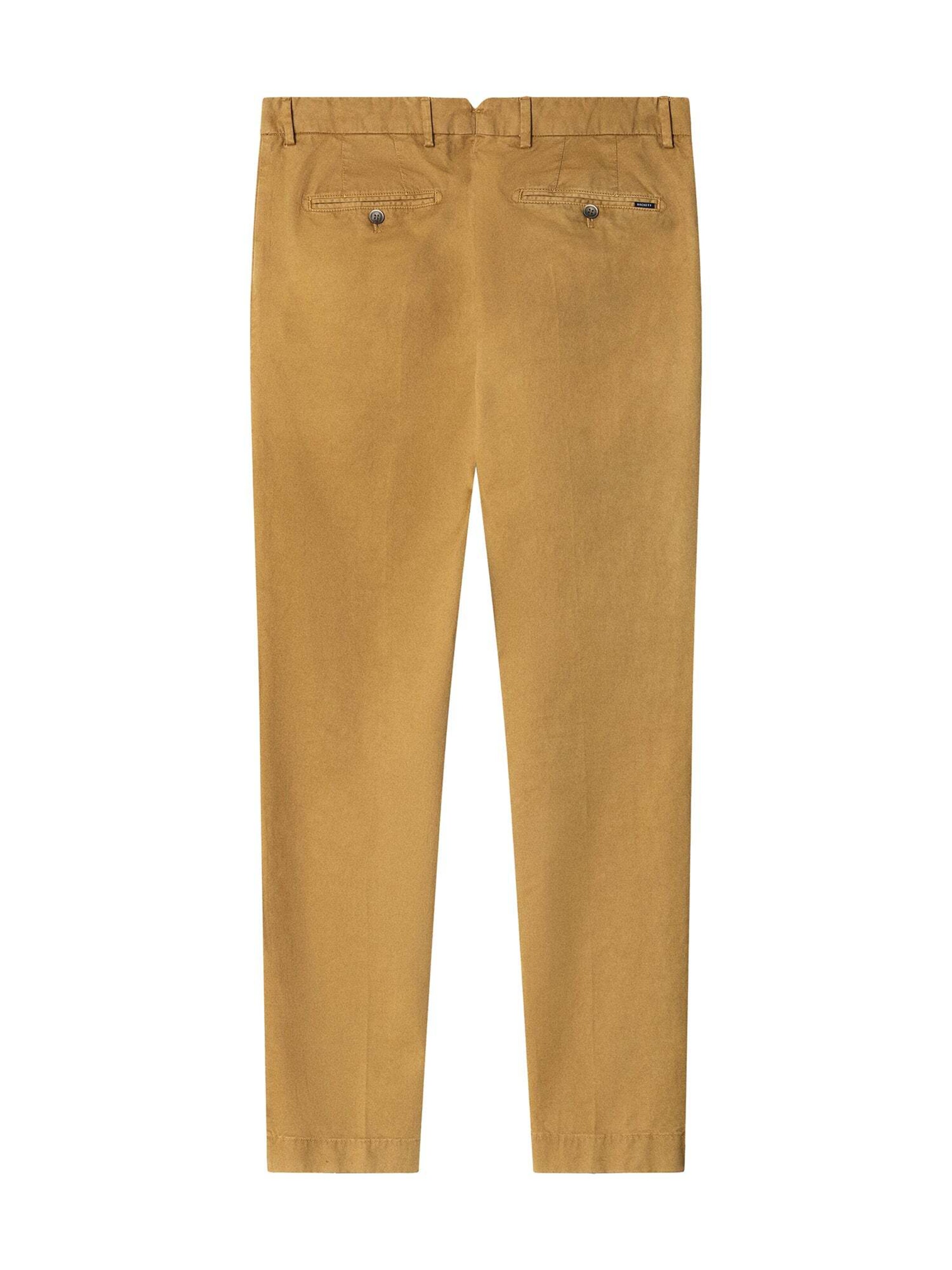 Slimfit Pantaloni con piega frontale 'Kensington' di Hackett London in giallo