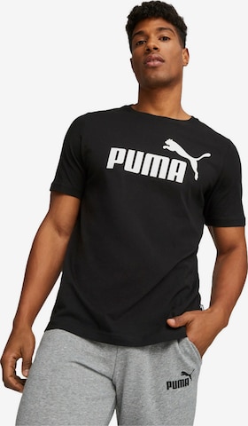PUMA Shirt 'Puma Essentials' in Black: front