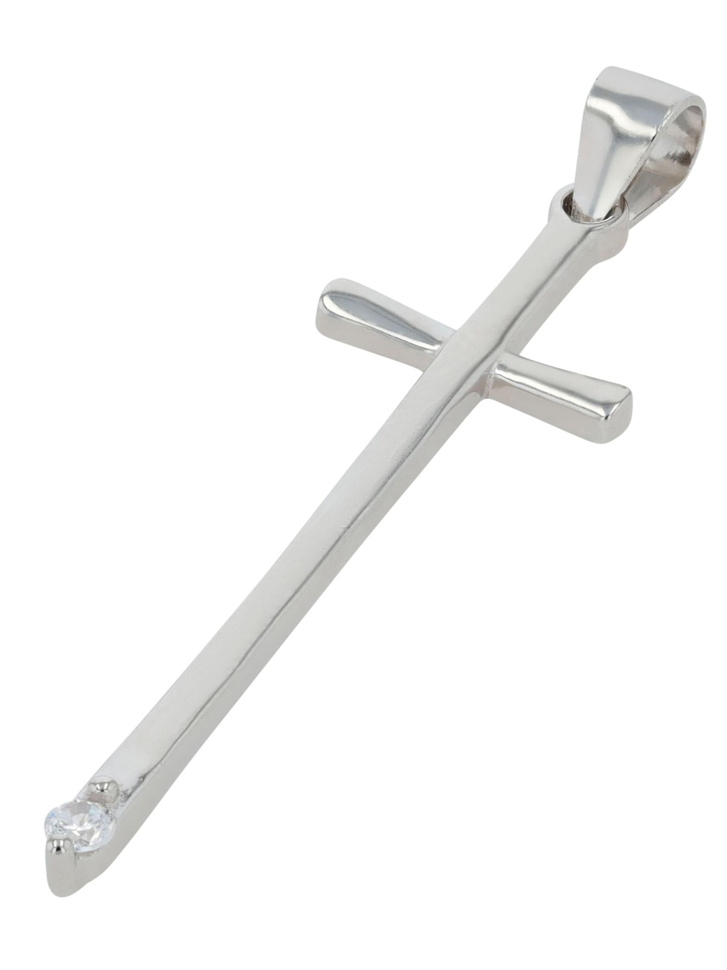 Akzent Pendant '"Corey" aus 925 Sterlingsilber, rhodiniert, langlebig' in Silver: front
