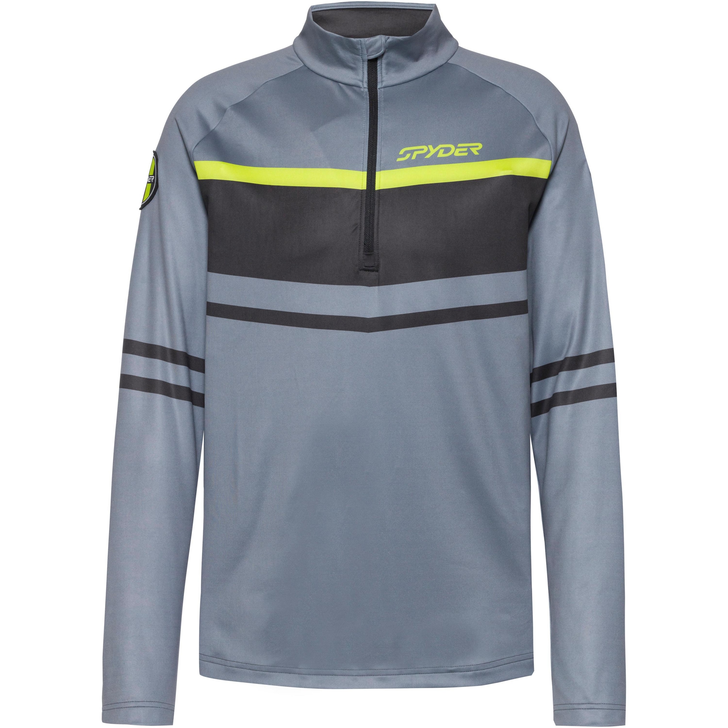 Spyder Funktionsshirt 'Legacy' in Grau: Vorderseite
