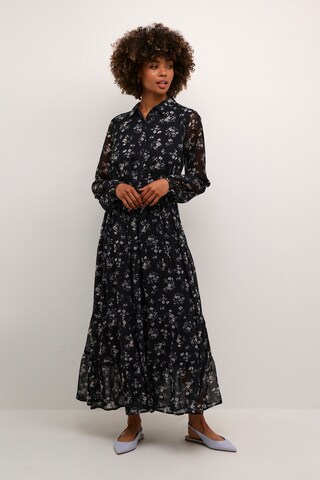 Cream Shirt dress 'Yuna' in Black