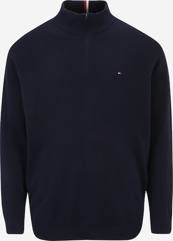 Tommy Hilfiger Big & Tall Trui in Blauw: voorkant