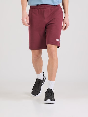 PUMA Обычный Спортивные штаны 'ESS No. 1' в Красный: спереди