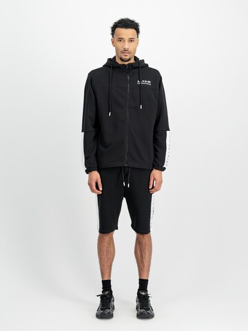 ALPHA INDUSTRIES Regular Sportbyxa i svart