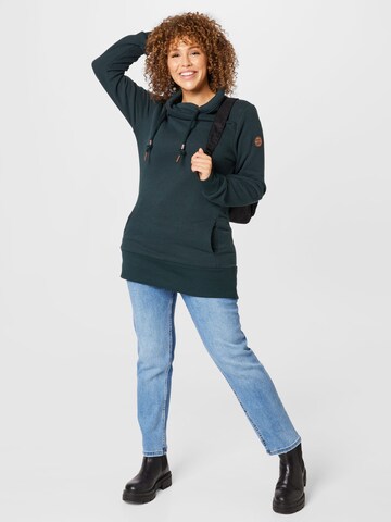 Ragwear PlusSweater majica 'NESKA' - zelena boja
