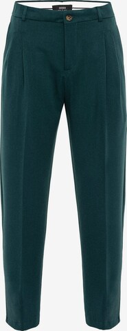 regular Pantaloni con pieghe di Antioch in verde: frontale