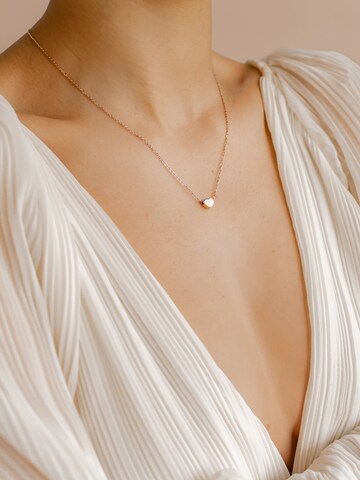 Hey Happiness Necklace 'Herz' in Gold: front
