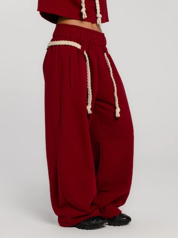 Regular Pantalon 'Sento' mandragora en rouge