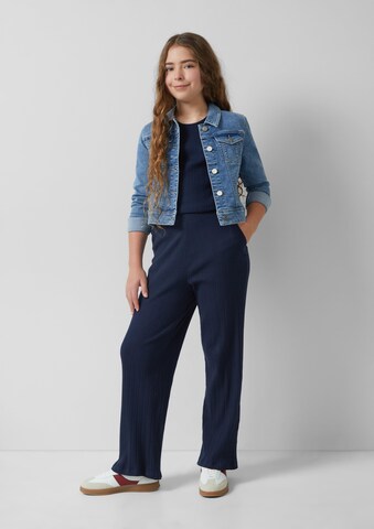 Wide leg Pantaloni di s.Oliver in blu