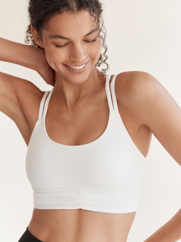 Next Bustier Urheilurintaliivit värissä valkoinen: etupuoli