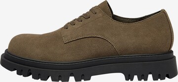 Pull&Bear Lace-Up Shoes in Green