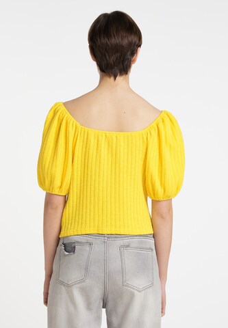 MYMO Knit Cardigan in Yellow